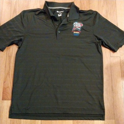 Ncaa Final 4 San Antonio 2018 Black Men s Polo Sz Small All 4 teams on Logo
