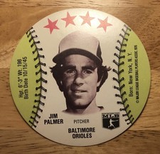1976 Isaly Disc ~Jim Palmer - Baltimore Orioles~ HOF