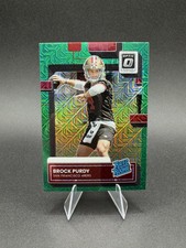 2022 Panini Donruss Optic Rated Rookie Brock Purdy Green Mojo #P-374 49ers