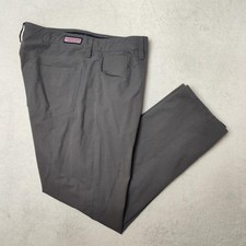 Vineyard Vines Pants Mens 35x30 Gray Chino Slim Straight Flat Front Stretch READ