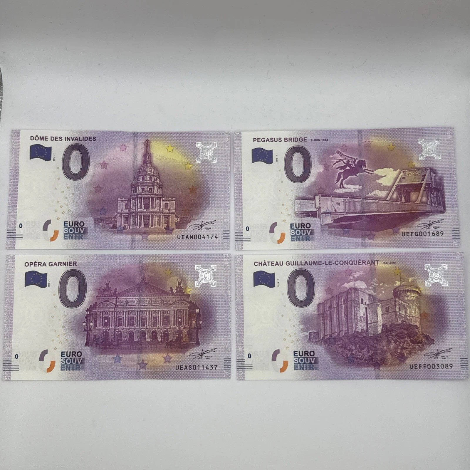 Billet  Zéro 0 € Euro Touristique / Souvenir 2016