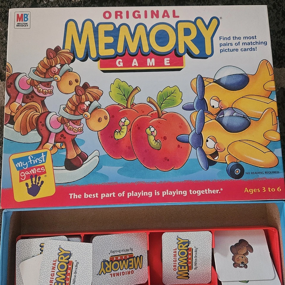 Vintage Original Memory Card Game 2001 by Milton Bradley Complete Free Shipping - Image 2 of 3