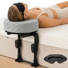 Massage Headrest for Bed, Adjustable Massage Face Cradle at Home,18" Height M...
