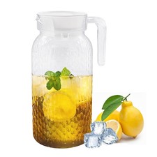 1 Litre Water Jug with Lid Plastic Pitcher Jug Transparent Water Jug for Fridge