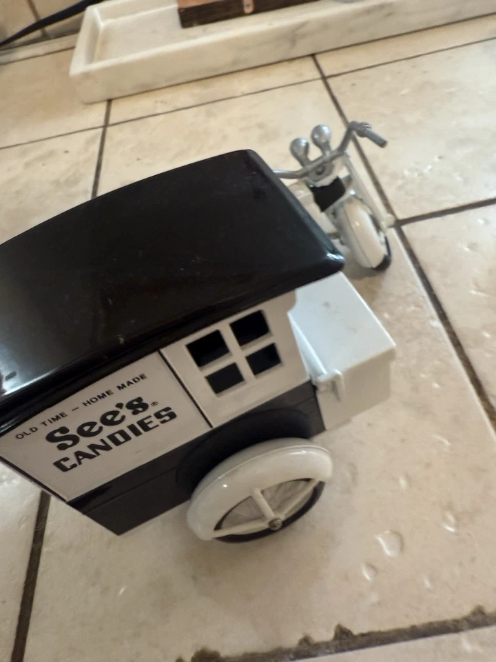 See's Candies Die Cast Motorcycle w/ Sidecar - Image 3 of 4