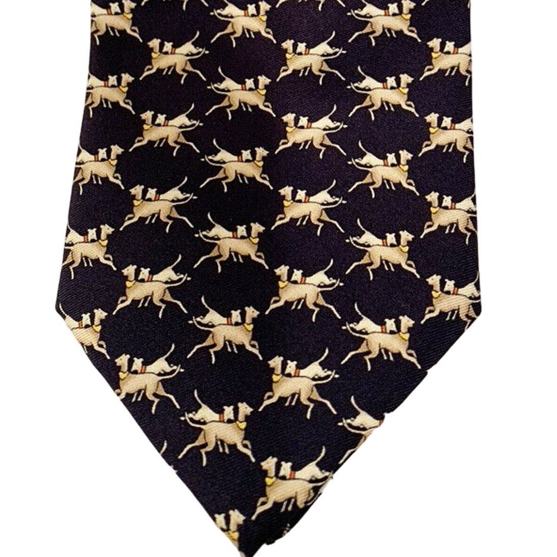SilkTie - Brooks Basic - Dogs pattern Made in the… - image 1