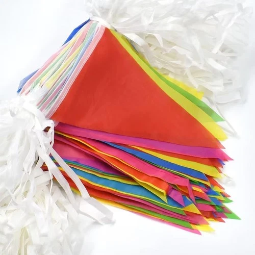 Multicolour Bunting Banner Party Decoration Rainbow Bunting Garland Flags
