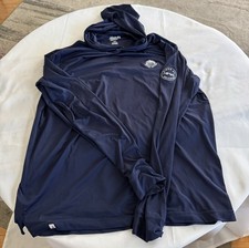 NWOT Johnnie-O Performance Hoodie Mens Large Blue Golf Club Logo