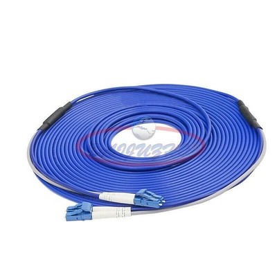 80M Armored Cable Fiber Optic Patch Cord LC-LC UPC SM 9/125 Duplex Fiber Cable #