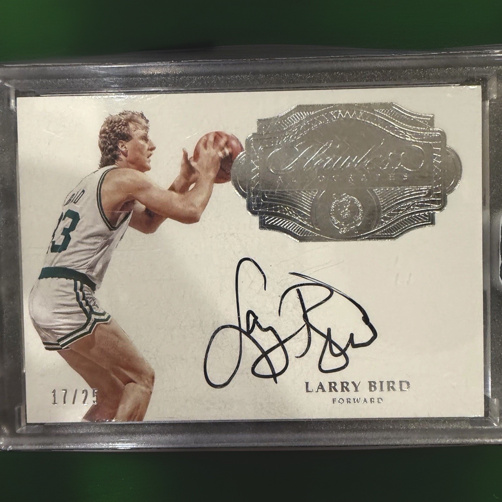 Panini Flawless Basketball 2016-17 Larry Bird On Card Auto #FA-LB 17/25 Celtics