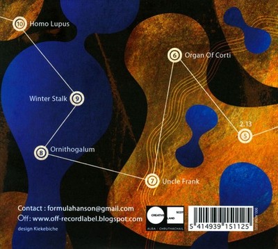 DAVE FORMULA/CHRISTINE HANSON - THE ORGAN OF CORTI * NEW CD