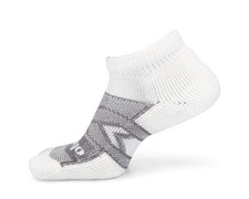 Thorlos 12 Hour Shift Maximum Cushion Sock Medium, White/Grey