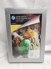 New- HP Universal Inkjet Photo Paper 4x6 Glossy 100 Sheets With Keepsake Box