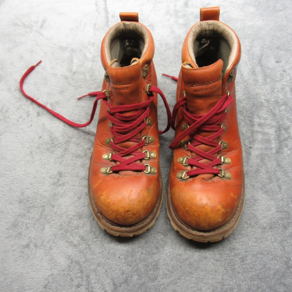 Botas Eddie Bauer K-6 para mujer 11 marrón senderismo impermeables cuero con cordones de colección Foto 3 de 4