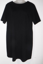 Old Navy L black short sleeve knee length dress