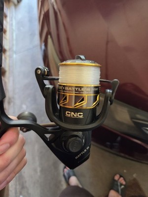 Penn Battle III 5000 Spinning Reel CNC Gear Technology HT-100 Drag Black Gold