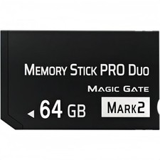 High-Speed 64GB Memory Stick Pro Duo Mark2 - for PSP and Camera Memory Cards