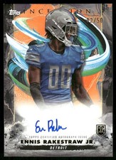 L919 ENNIS RAKESTRAW JR 2024 TOPPS INCEPTION ORANGE 2/50 DETROIT LIONS #RA-ERJ