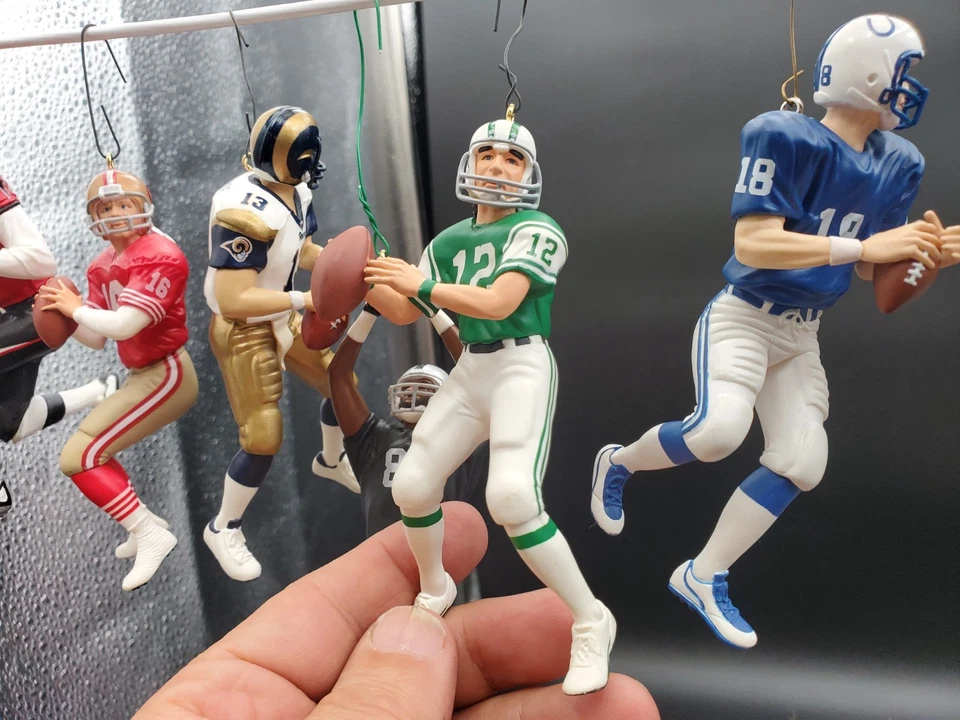 Hallmark Keepsake Ornaments NFL Football Legends 6 Quarterbacks & Jerry Rice - Image 4 of 4
