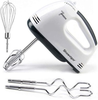 Portable Hand Mixer with Turbo Boost - 7 Speeds for Effortless Baking Adventures