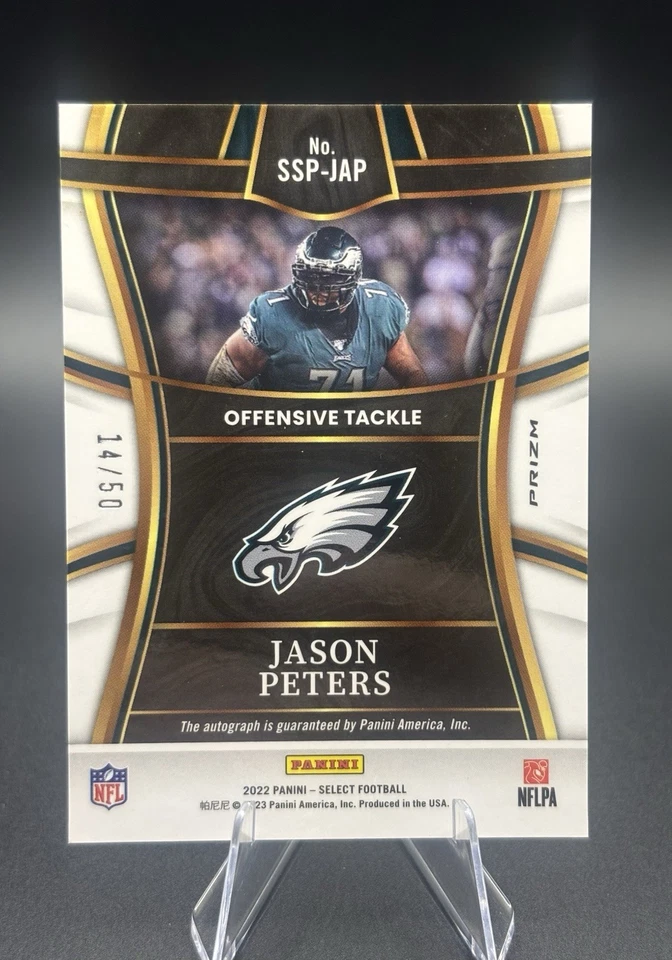 Panini Select 2022 - Select Signatures Jason Peters No. SSP-JAP #’d/50 (AU) Foto 2 de 2