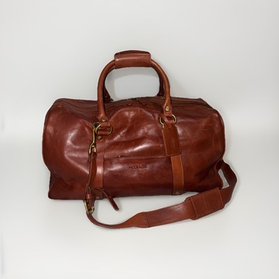 WOOL OAK Leather Large Duffle Travel Bag