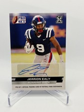 2022 Leaf Pro Set Draft Jerrion Ealy Auto #PSA-JE2 Rookie Auto RC Ole Miss