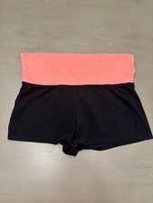 No Boundaries Womens Medium Black Pink Cotton Blend Shorts