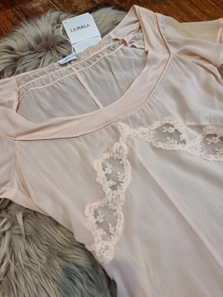 La Perla Donna Angelica 真丝睡衣套装 尺寸 2 全新带标签 — 第 3/4 张图片