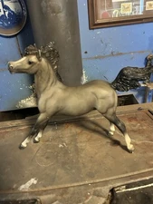 Vintage Breyer Smoky The Cow Horse Rocking R #69 Grey 1980s Traditional