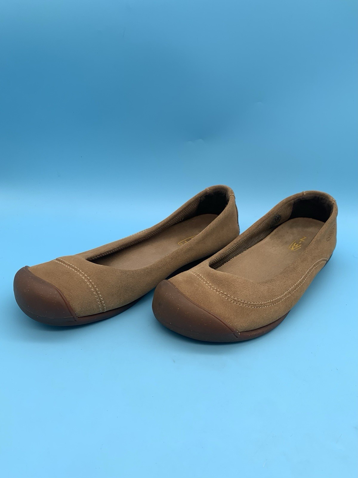 Ballerine Keen Siena in camoscio marrone taglia 8