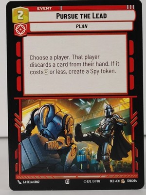Pursue the Lead - STAR WARS UNLIMITED  Secrets of Power #178 singles