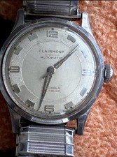Vintage Clairmont SWISS HERRENUHR 50er Jahre