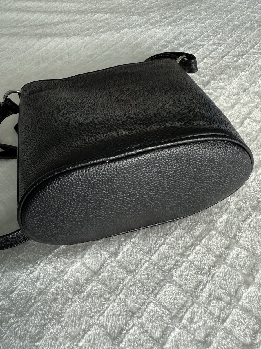 Coach Sophie Black Leather Bucket Crossbody Bag View 4