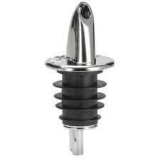 Tablecraft 670 Twelve-Piece Pourer Set Free Flow Chrome Plated, Pk12