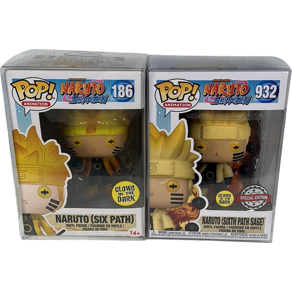 Funko Pop Naruto Shippuden Naruto (Six Path) #186 (Sixth Path Sage) #932 Figures