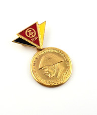 Distintivo riservista RDT dell'esercito popolare nazionale in oro