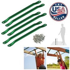 Heavy-Duty Metal Monkey Bars Kit with Installation Hardware - For Swing Sets