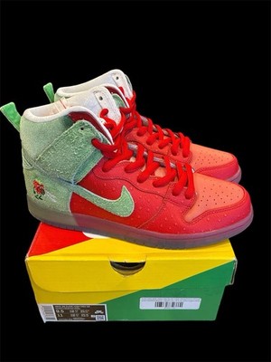 M149) Nike SB Dunk High Pro QS 420 Strawberry Cough CW7093-600 Men s Size 9.5