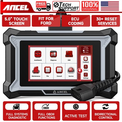 Car All System OBD2 Scanner Bidirectional ECU Coding Diagnostic Tool for Ford