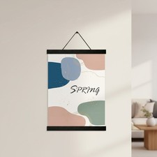 Strong Magnetic Poster Hanger Frame Set - 12 Inch Black - Easy Art Replacement