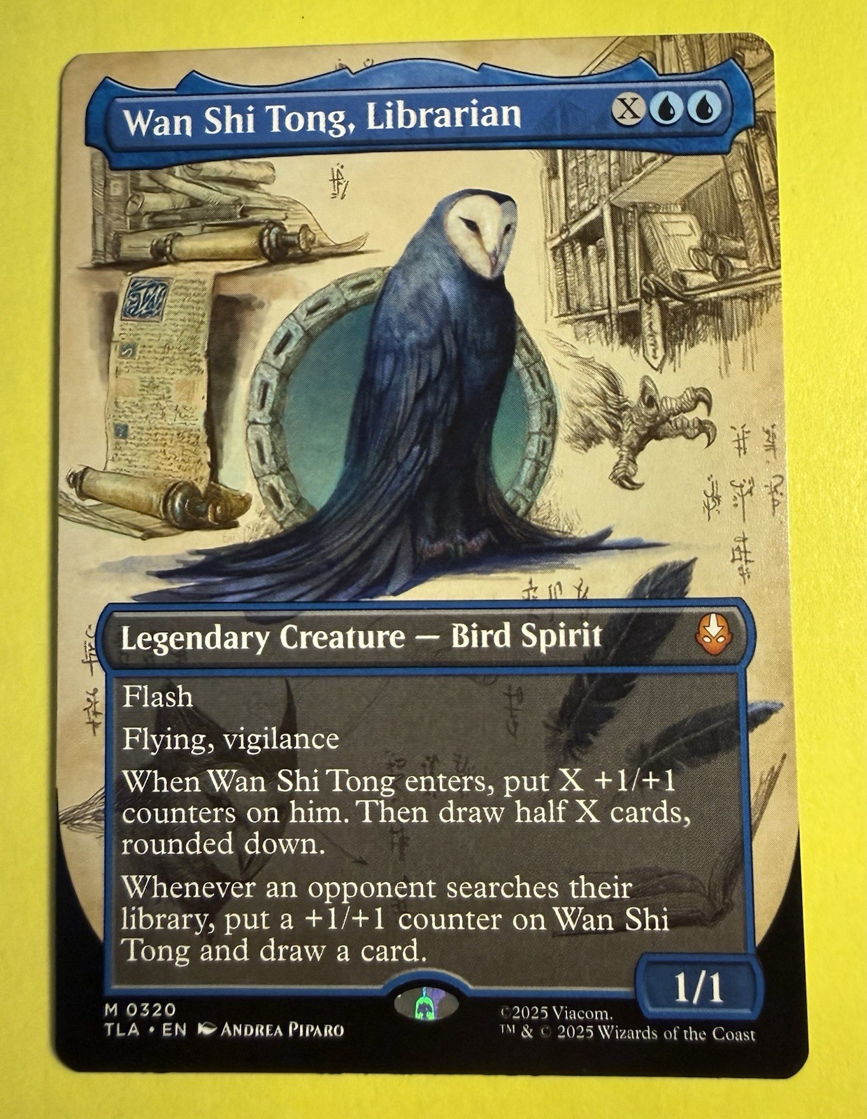 Magic ~ Wan Shi Tong, Librarian #320 Borderless ~ Last Airbender ~ Pack Fresh