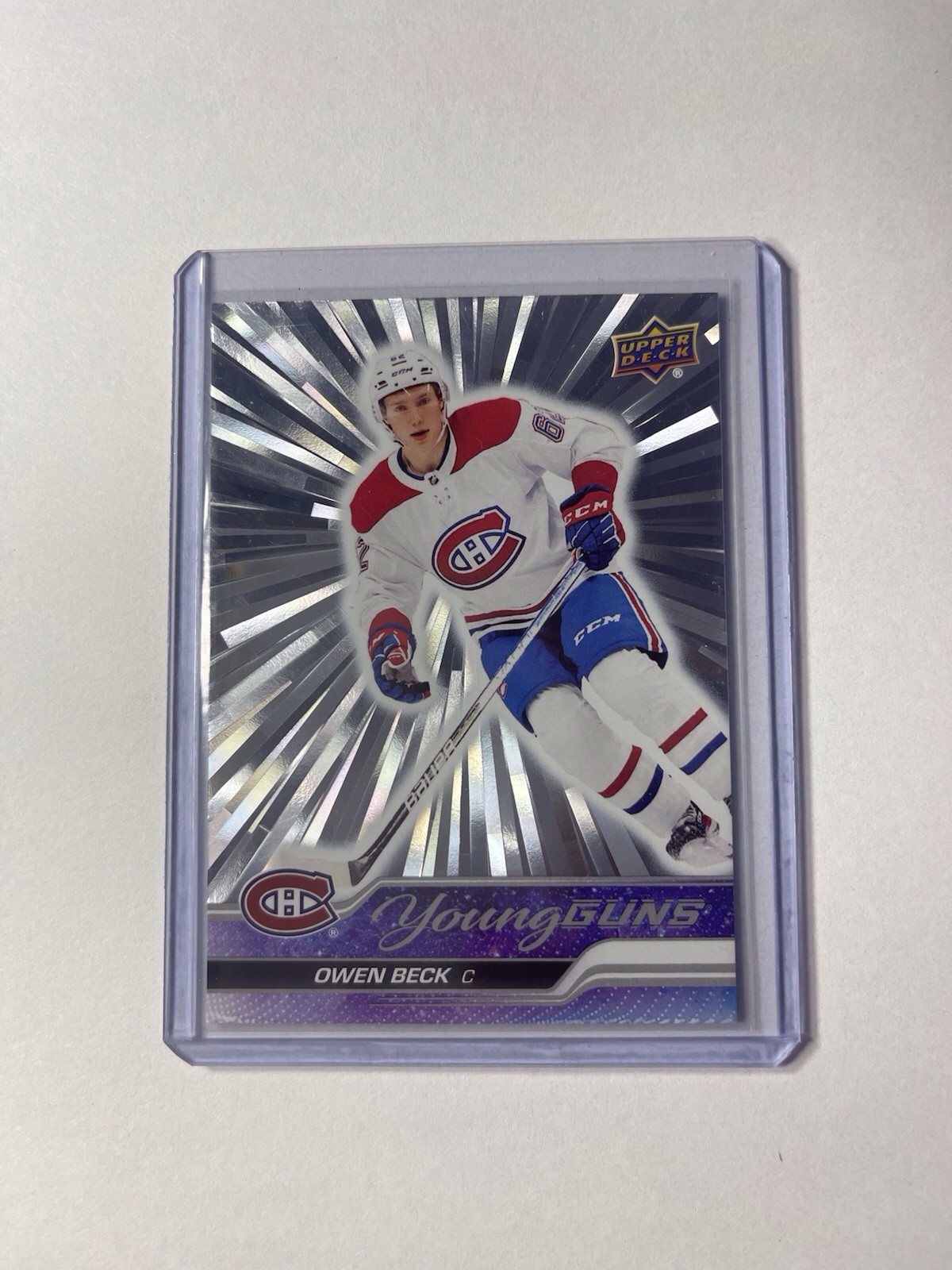 2023-24 Upper Deck Young Guns Outburst OWEN BECK #214