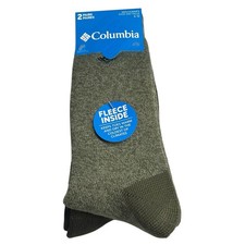 Scarpa uomo Columbia 2 PAIA foderata in pile calzini girocollo misura 6-12 calda isolata