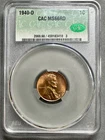 1940-D LINCOLN CENT  CAC  MS66 RED