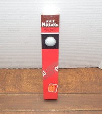 Vintage NOS Japan Nittaku NIPPON TAKKYU Table Tennis Balls 6 Balls Ping Pong