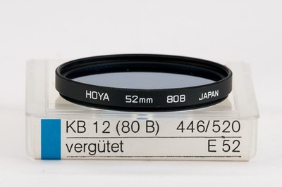 Hoya 80 B 80B 52mm 52 mm Blaufilter Blue Blau Farbfilter Filter - OVP