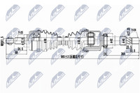 NTY Antriebswelle NPW-RE-095 FüR Megane Renault 3 KZ0 DZ0 BZ0 ScÉNic JZ0 Fluence