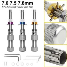 3Pcs 7 Pin Advanced Tubular Lock Tool Set For Padlock Hook Tool Seal Pick Puller