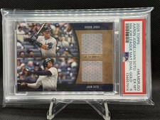 2025 Topps #MLMDR-JSO MLB Material Dual Relic Aaron Judge Juan Soto GOLD /50